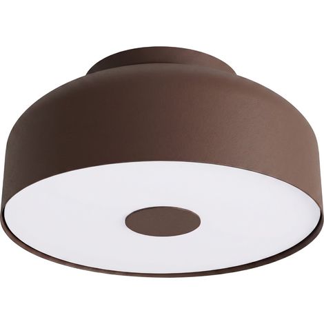 Plafones OMIQ marrón acero/PVC 4xE27 30cm Sollux (1/2)