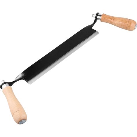 Straight pull knife 250 mm, high sharpness steel blade, ergonomic wooden handles (1/5)