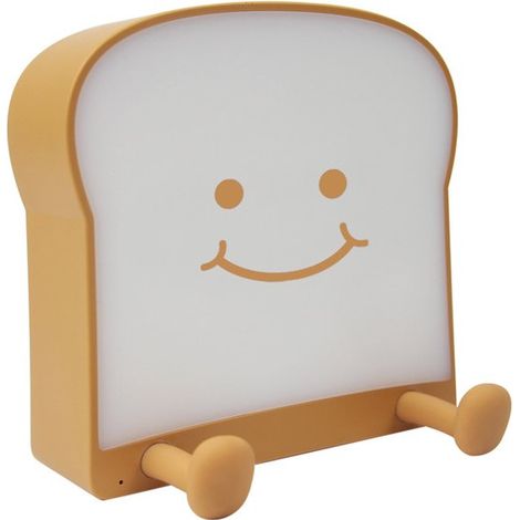 Lámpara de noche con forma de tostadora，luz nocturna LED，lámpara de mesita de noche，lámpara de escritorio LED，11 x 11,5 x 3,8 cm (1/5)
