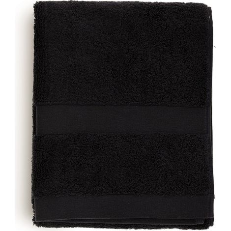 Toalla Scandi SPA de 50x90 cm, negra, de algodón egipcio. (1/5)
