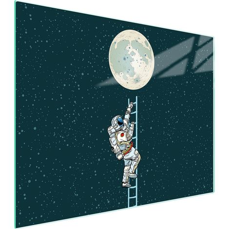 Glasschneidebrett 52x40 Mond (1/5)