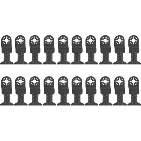Jeffergarden Lames de scie oscillantes, 20 pièces 43 mm Outil polyvalent pour la réparation et la coupe