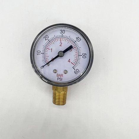 ECX270861 Pressure Gauge, 1/4 inch NPT Thread, Pressure Measuring Instrument for Swimming Pool Filter (1/4)