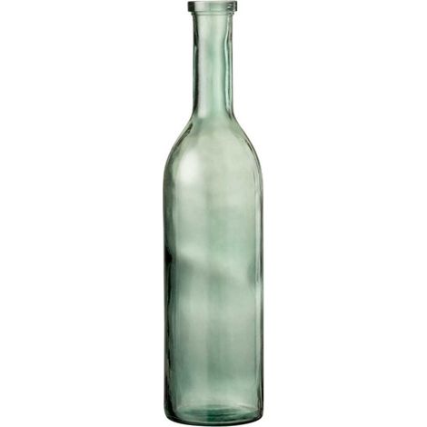 Vase Design en Verre "Carafe" 75cm Vert