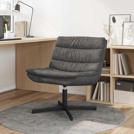 vidaXL Sedia girevole Nero 63 x 75 x 76 cm PU Antico (1/5)