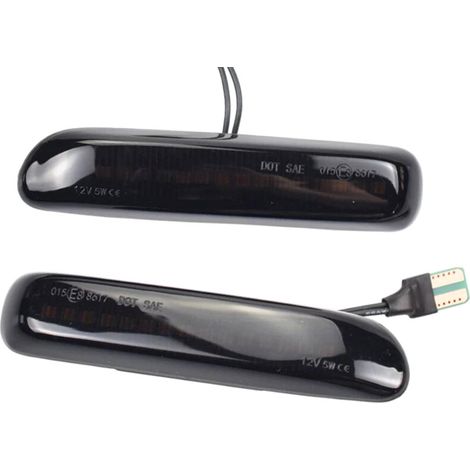 Kit Freccia Laterale a Led Side Marker Dinamica Lente Fume BMW E46 1998-2001 OEM 63132228592 (1/3)