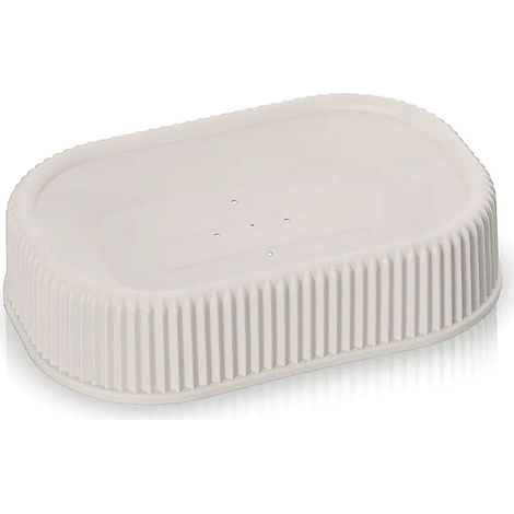 Porta sapone da appoggio beige in plastica Ring (1/3)