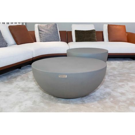 CHRONOS Table basse en béton  stable  facile d’entretien  87 x 87 x 35.6 cm