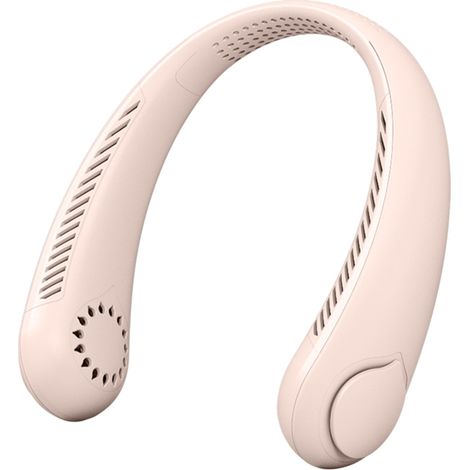 Ventilador de cuello portátil recargable sin aspas, 3 velocidades, batería de 1800 mAh, ventilador personal portátil en forma de U, ideal para deportes, viajes, el hogar y la oficina.
