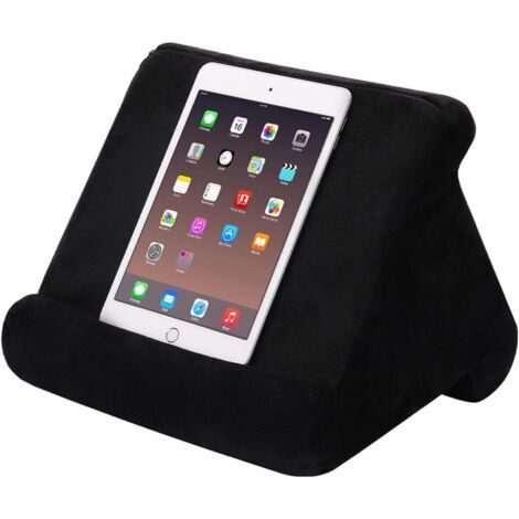 Support flexible multi-angles pour tablettes - Trois angles de vision réglables pour tablettes, smartphones et livres (noir) (1/4)