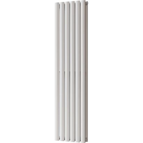 Omeara - White Vertical Radiator H1400mm x W348mm Double Panel