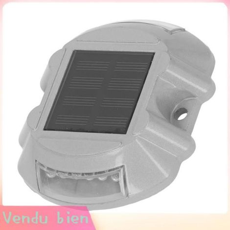 Lumière solaire de plate-forme d’allée de LED 12 Lampes De Quai Solaire LED IP68 bricolage baladeuse Lumière jaune 3000K (1/4)