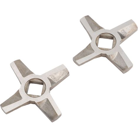 2 Lames Hachoir à Viande Universelles en Acier Inoxydable, Couteau de Rechange pour Robot Culinaire et Hachoir Électrique (1/5)