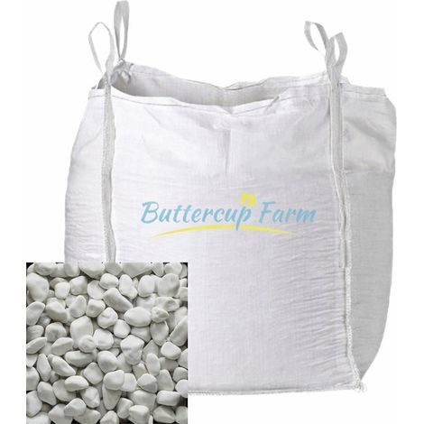 White Dover Cobbles - 50-70 mm - Premium Aggregate Bulk Bag - 850 kilos