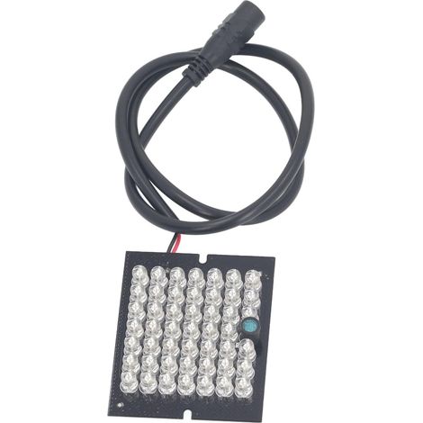 48 LED lampe Infrarouge tableau, 850 nm Panneau Éclairage Infrarouge, module de illuminateurs infrarouges DC12V, pour caméra de sécurité CCTV intérieure (1/5)