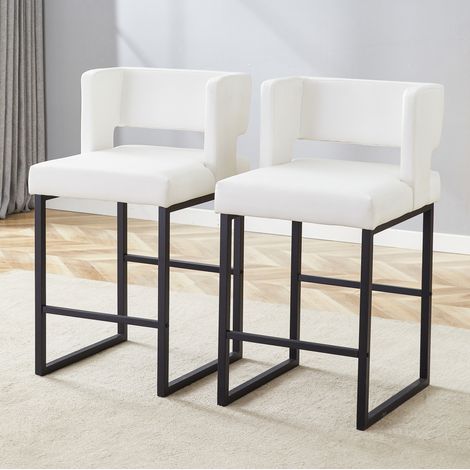 Stuhl Esszimmerstuhl gepolstert 91,4 cm Metall OKMYHOME (1/5)