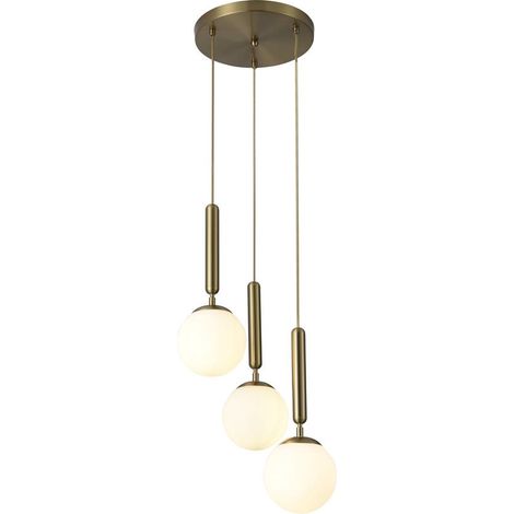 DIVINA PENDANTS E14 3X MAX 9W  GOLD (1/4)