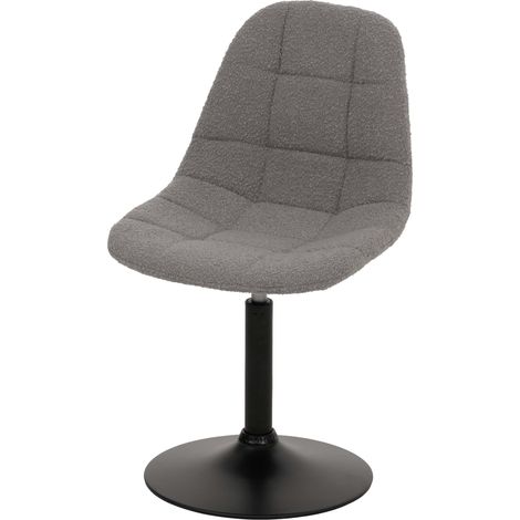 Lot de 2 chaises de salle à manger HWC-A60, chaise de cuisine chaise pivotante, acier MVG tissu/textile bouclé (450g/m²) (1/2)