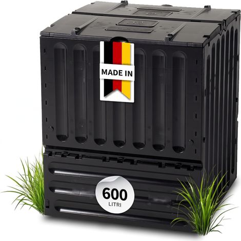 GARANTIA ECO-KING compostiera 600 litri nero