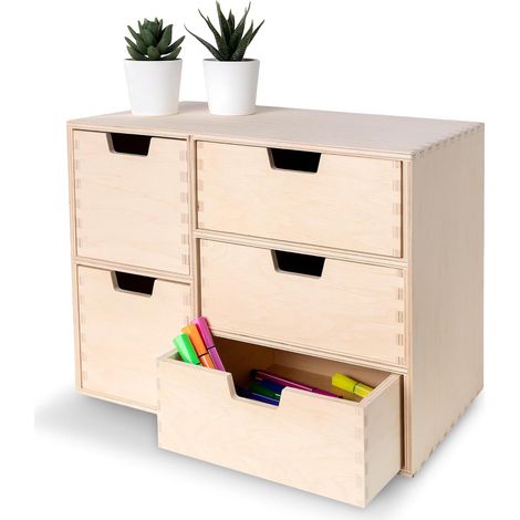 Small Wooden Drawer Unit 5 Drawers – 36 x 20 x 28,5 cm