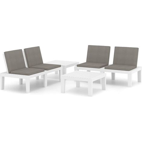 Maison Exclusive - Set de muebles de jardín 4 piezas con cojines (1/5)