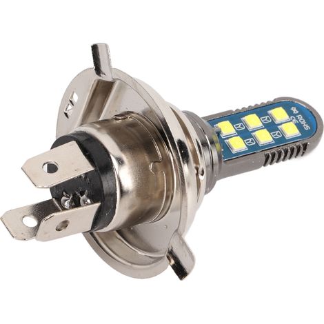 Phare LED H4 à 12 LED pour moto et véhicule électrique, 3 broches, IP68, 1080 lm, 6000 K (1/5)