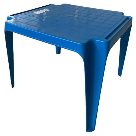 Tavolo Tavolino da gioco per Bambino Colore BLU in Polipropilene Impilabile