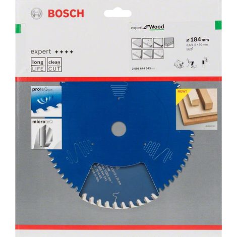 Accessories 2608644043 Lame de scie circulaire expert for wood 184 x 30 x 2,6 mm 56 (1/4)