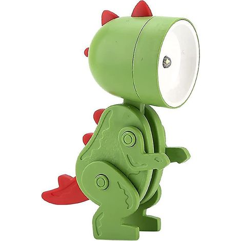 mini Veilleuse Dinosaure (vert), Dessin Anim Diy Veilleuse Mignonne, Lampe De Bureau Led Portable Avec Support De Tlphone Rglable, Convient Aux En (1/5)