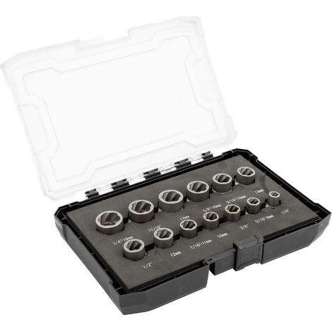 C.K T4361 Ausdrehersatz für beschädigte Schrauben und Muttern, 3/8", 13-teilig