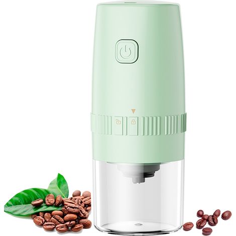 Moulin À Café Électrique Portable - Moulin À Grain Conique En Céramique - Réglage De La Mouture - 13 W - Capacité 200 Ml - Alimenté Par Batterie (1/5)