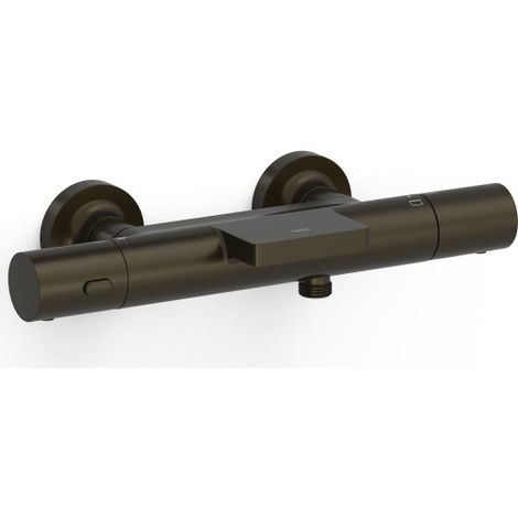 Mitigeur bain-douche thermostatique mural Over‑wall Noir Bronze - TRES 19017412KMB (1/2)