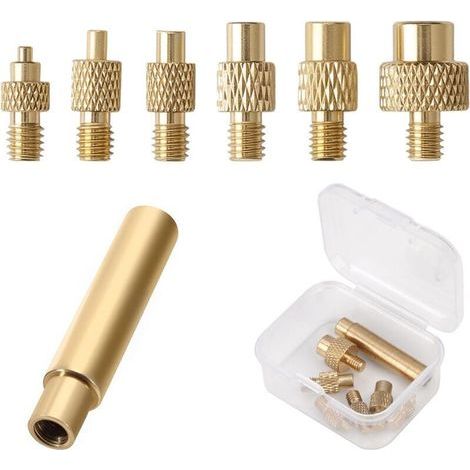 Pointe Fer a Souder pour Inserts Filetés M2 M2.5 M3 M4 M5 M6, Inserts Fileté pour la Fusion à Chaud avec Pointe Fer a Souder Panne Fer à Souder pour Composants d'Impression 3D (7 Pièces) (1/4)