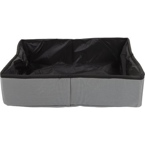 Portable Outdoor Waterproof Collapsible Cat Litter Box for Travel, Gray (1/5)