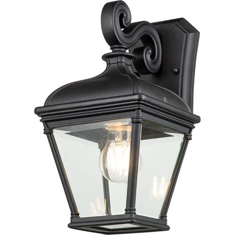Elstead Bayview Lanterna da esterno a parete nera, IP44 (1/5)