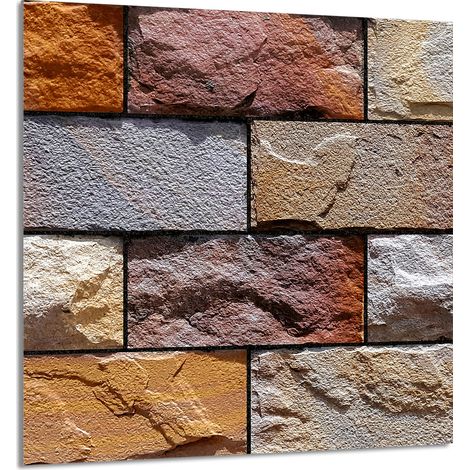 PANNELLO IN VETRO PER CUCINA 60x65 Brick (1/5)