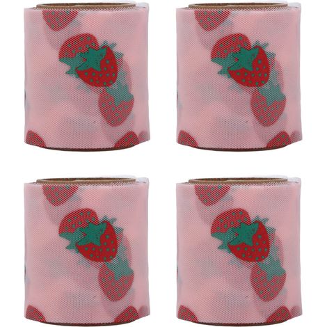 4 rouleaux de tulle fraise rose coréen (6 cm x 9 m) pour la confection de pinces à cheveux. Accessoires pour cheveux faits main. (1/5)