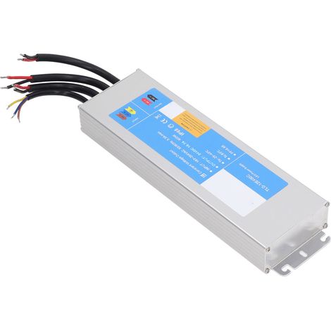 Transformateur LED 400W IP68 étanche, alimentation 24V 16,7A, convertisseur basse tension 180-264V AC vers DC pour éclairage extérieur (1/5)