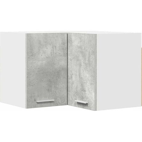 Armadio sospeso moderno design contemporaneo spazio portaoggetti 57 x 57 x 40 cm in legno ingegnerizzato grigio 020053236