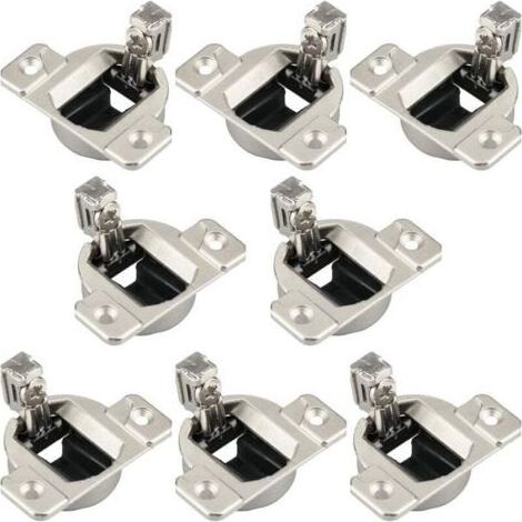 Charnières De Porte D'armoire Pour Remplacement À 110 Degrés Durabilité Revêtement En Métal Pour Épaisseur Panneau 16 À 19mm Matériel Solide Armoire Compatible (1/4)