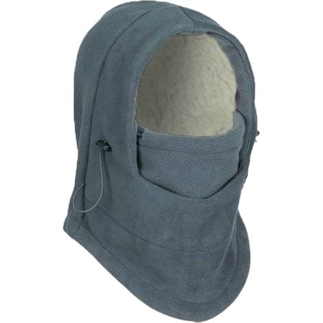 Masque facial de ski coupe-vent, bonnet chaud d'hiver, capuche ajustable pour temps froid