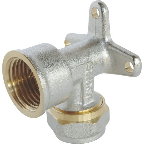 SOMATHERM FOR YOU - / 3747-16-15 - muro di compressione tubo di luce Ø16 multistrato - Femmina 15/21 (1/2 ''), Grigio (1/4)