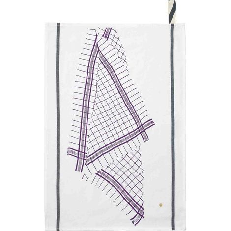 Torchon de Cuisine Violet Essuie-Vaisselle et Mains 70 x 50 cm - PANGIVO (1/3)