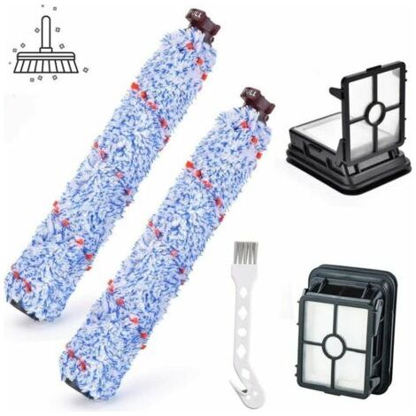 CrossWave Multi-Surface Brush Roll - Pièces de rechange pour filtres lavables 1608683, 160-8683, 1608684 pour aspirateur Bissell 1866F CrossWave 4 paquets (1/5)