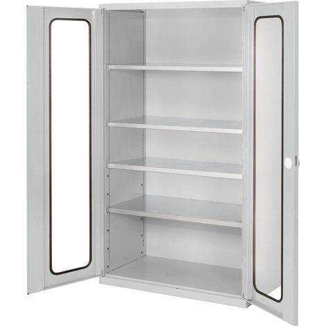 Kappes ®RasterPlan Großvolumenschränke 1950x1130x590mm Sichtfenstertüren Modell 1 lichtgrau