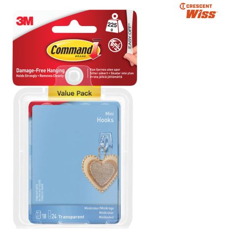 Clear Mini Hooks Value Pack (Pack 18) - COM17006CLRV