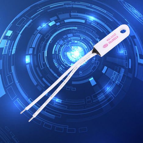 Interruttore di controllo della temperatura normalmente chiuso KSD9700, sonda ceramica, 40-150 °C, 250 V, 10 A, 145 °C (1/5)