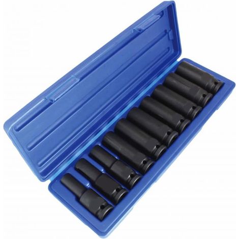 Set bussole lunghe rinforzate 1/2" impatto avvitatore aria pneumatico 10 24 mm 151sa