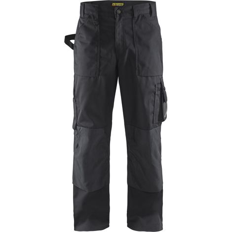 Pantalón de trabajo sin bolsillos flotantes artesanal 1530 - Negro S - FR(38) - SE(C44) - Corto