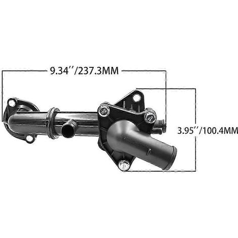 Kit de tuyauterie pour boîtier de thermostat de liquide de refroidissement moteur 25600-05010 pour modèles 2012-2019 (références : 25622-05000 et 25600-05000, noir, SZRH AV). (1/4)